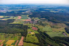 Vue aérienne de Du sud à le quartier Diefenbach in Sternenfels dans le département Bade-Wurtemberg, Allemagne