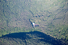 Vue aérienne de Installation radar de la Bundeswehr à Pleisweiler-Oberhofen dans le département Rhénanie-Palatinat, Allemagne
