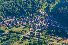 Vue aérienne de Quartier Münchweiler in Münchweiler am Klingbach dans le département Rhénanie-Palatinat, Allemagne