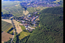 Vue aérienne de Hôpital palatin de psychiatrie et de neurologie de Norden à Klingenmünster dans le département Rhénanie-Palatinat, Allemagne