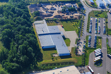 Zone industrielle de Horst, Alfa Aesar GmbH à le quartier Minderslachen in Kandel dans le département Rhénanie-Palatinat, Allemagne vue du ciel