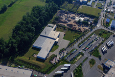 Enregistrement par drone de Zone industrielle de Horst, Alfa Aesar GmbH à le quartier Minderslachen in Kandel dans le département Rhénanie-Palatinat, Allemagne