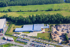 Zone industrielle de Horst, Alfa Aesar GmbH à le quartier Minderslachen in Kandel dans le département Rhénanie-Palatinat, Allemagne d'un drone