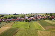 Oberrœdern dans le département Bas Rhin, France hors des airs