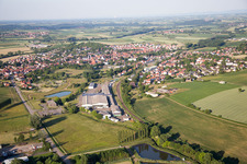 Photographie aérienne de Soultz-sous-Forêts dans le département Bas Rhin, France