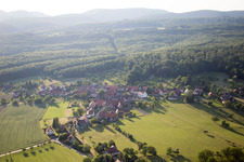 Vue oblique de Mattstall dans le département Bas Rhin, France