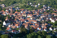 Photographie aérienne de Lembach dans le département Bas Rhin, France