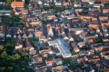 Quartier Ingenheim in Billigheim-Ingenheim dans le département Rhénanie-Palatinat, Allemagne d'en haut