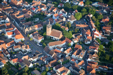 Quartier Billigheim in Billigheim-Ingenheim dans le département Rhénanie-Palatinat, Allemagne hors des airs