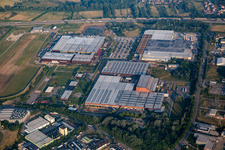 Vue aérienne de Centre de formation John Deere à Bruchsal dans le département Bade-Wurtemberg, Allemagne