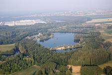 Vue aérienne de Zone de loisirs locale à Lingenfeld dans le département Rhénanie-Palatinat, Allemagne