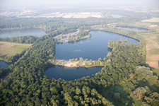 Vue aérienne de Zone de loisirs locale à Lingenfeld dans le département Rhénanie-Palatinat, Allemagne