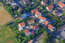 Vue aérienne de Au verger de cerisiers à Zeiskam dans le département Rhénanie-Palatinat, Allemagne