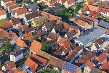 Vue aérienne de Pfalzstr à Zeiskam dans le département Rhénanie-Palatinat, Allemagne