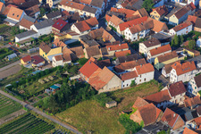 Pfalzstr à Zeiskam dans le département Rhénanie-Palatinat, Allemagne d'en haut