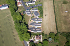 Vue aérienne de Montoire-sur-le-Loir dans le département Loir et Cher, France