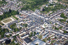 Montoire-sur-le-Loir dans le département Loir et Cher, France hors des airs