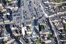 Montoire-sur-le-Loir dans le département Loir et Cher, France depuis l'avion