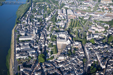 Enregistrement par drone de Blois dans le département Loir et Cher, France
