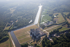 Chambord dans le département Loir et Cher, France vue d'en haut