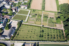 Vue aérienne de Talcy dans le département Loir et Cher, France