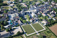 Talcy dans le département Loir et Cher, France hors des airs