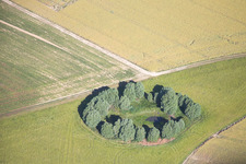 Vue aérienne de Rhodon dans le département Loir et Cher, France