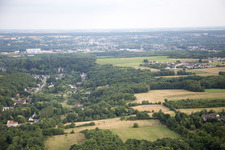 Vue aérienne de Pocé-sur-Cisse dans le département Indre et Loire, France