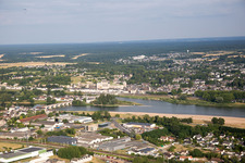 Vue aérienne de Amboise dans le département Indre et Loire, France