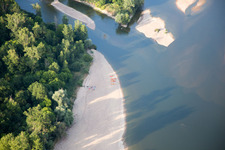 Vue aérienne de Limeray dans le département Indre et Loire, France