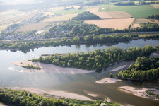 Vue oblique de Limeray dans le département Indre et Loire, France