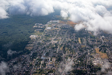 Vue aérienne de Amilly dans le département Loiret, France