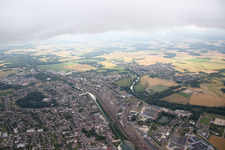 Vue aérienne de Migennes dans le département Yonne, France