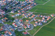 Vue aérienne de Nouvelle zone de développement à Elfmorgen à Edesheim dans le département Rhénanie-Palatinat, Allemagne