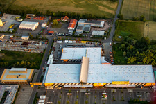 Vue aérienne de Quincaillerie Hornbach à Bornheim dans le département Rhénanie-Palatinat, Allemagne
