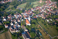 Photographie aérienne de Scheibenhard dans le département Bas Rhin, France
