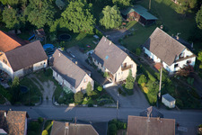 Scheibenhard dans le département Bas Rhin, France du point de vue du drone