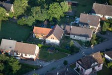 Photographie aérienne de Scheibenhard dans le département Bas Rhin, France