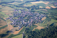 Vue aérienne de Forstfeld dans le département Bas Rhin, France