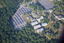Vue aérienne de Quartier Estienne à Oberhoffen-sur-Moder dans le département Bas Rhin, France