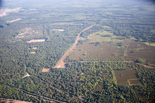 Vue aérienne de Quartier Estienne à Oberhoffen-sur-Moder dans le département Bas Rhin, France