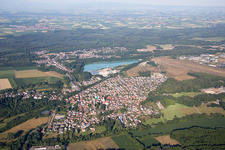 Vue aérienne de Kaltenhouse dans le département Bas Rhin, France