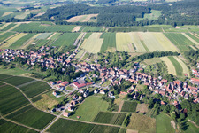Vue oblique de Cleebourg dans le département Bas Rhin, France