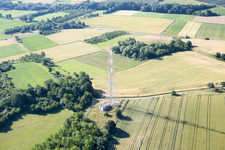 Vue oblique de Wissembourg dans le département Bas Rhin, France
