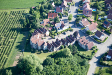 Wissembourg dans le département Bas Rhin, France hors des airs
