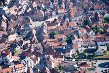 Image drone de Wissembourg dans le département Bas Rhin, France
