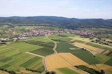 Vue aérienne de Quartier Schweigen in Schweigen-Rechtenbach dans le département Rhénanie-Palatinat, Allemagne