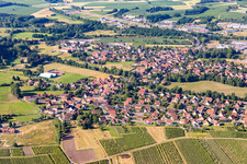 Quartier Altenstadt in Wissembourg dans le département Bas Rhin, France d'en haut
