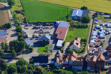 Vue aérienne de BURG-HAUS GmbH à Minfeld dans le département Rhénanie-Palatinat, Allemagne