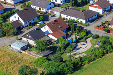 Vue aérienne de Aire de jeux à Holderbusch à Minfeld dans le département Rhénanie-Palatinat, Allemagne